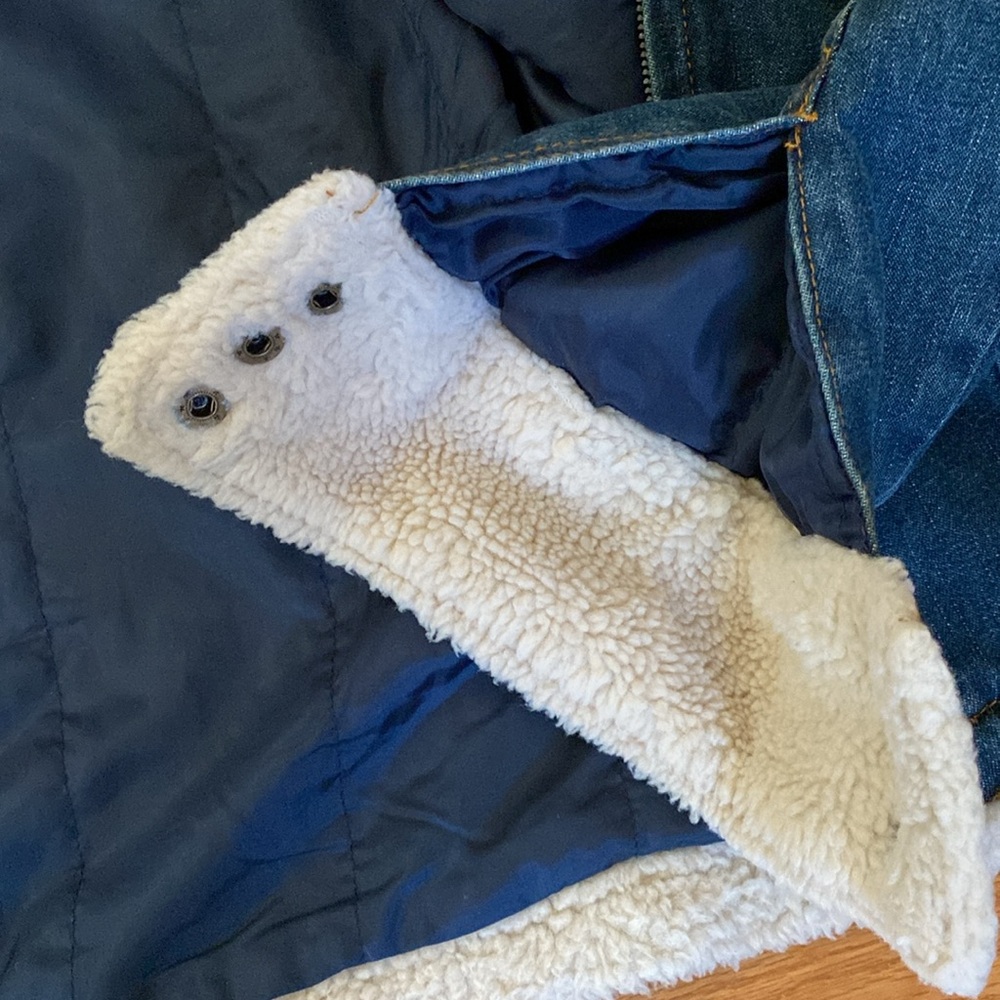 VTG Steve & Barry’s Denim/Sherpa Trim Jacket - Picture 12 of 13